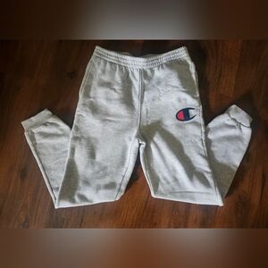 Champion Kid's Light Gray Joggers Size XL